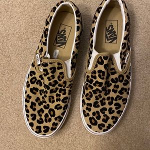 Cheetah print vans size 9.